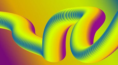 3B Harmanlanmış Soyut Akışkan Arkaplan Tasarımı Renkli Sanat Vektörü İllüstrasyonu