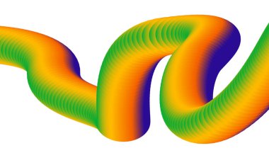 3B Harmanlanmış Soyut Sıvı Tasarımı Renkli Arkaplan Sanat Vektörü İllüstrasyonu