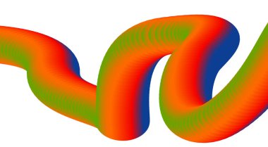 3B Harmanlanmış Soyut Sıvı Tasarımı Renkli Gradyan Arkaplan Sanat Vektörü İllüstrasyonu