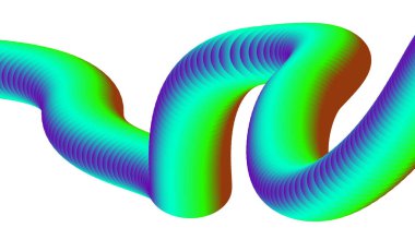 3B Harmanlanmış Soyut Sıvı Tasarımı Çok Renkli Arkaplan Sanat Vektörü İllüstrasyonu
