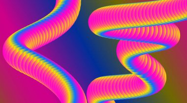 Soyut 3B Sıvı Harmanlama Arkaplan Tasarımı Gradyan Çoklu Renk Sanat Vektörü İllüstrasyonu