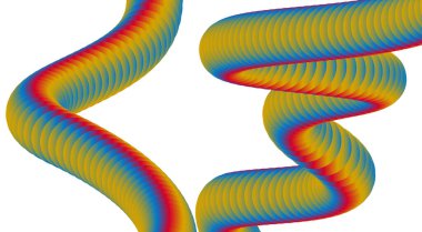 Soyut 3B Sıvı Harmanlama Tasarımı Renkli Gradyan Arkaplan Sanat Vektörü İllüstrasyonu