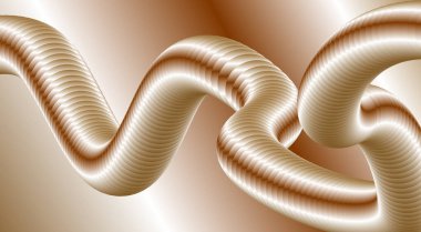 Soyut 3B Sıvı Harmanlama Arkaplan Tasarımı Kahverengi Renk Sanat Vektörü İllüstrasyonu