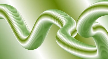 Soyut 3B Sıvı Harmanlama Arkaplan Tasarımı Yeşil Renk Sanat Vektörü İllüstrasyonu