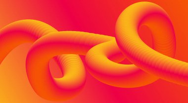 Soyut 3B Sıvı Harmanlama Arkaplan Turuncu Renk Tasarımı Sanat Vektörü İllüstrasyonu