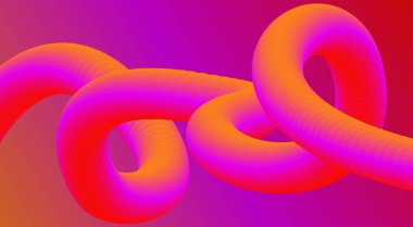 Soyut 3B Sıvı Harmanlama Arkaplan Pembe Gradyan Renk Tasarımı Sanat Vektörü İllüstrasyonu