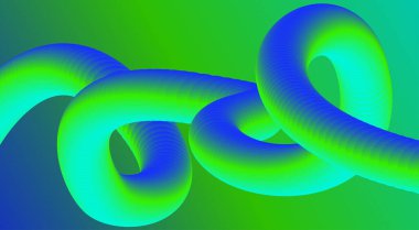 Soyut 3B Sıvı Harmanlama Arkaplan Yeşil Gradyan Renk Tasarımı Sanat Vektörü İllüstrasyonu