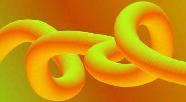 Soyut 3B Sıvı Harmanlama Arkaplan Sarı Gradyan Renk Tasarımı Sanat Vektörü İllüstrasyonu