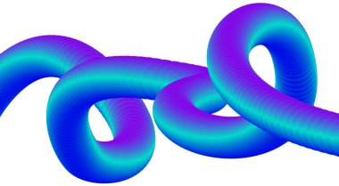 Soyut 3D Sıvı Harmanlama Mavi Cyan Gradyan Tasarım Arkaplan Sanat Vektörü İllüstrasyonu