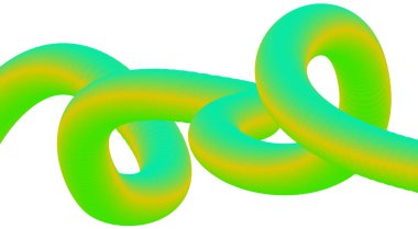 Soyut 3B Sıvı Harmanlama Yeşil Gradyan Tasarım Arkaplan Sanat Vektörü İllüstrasyonu