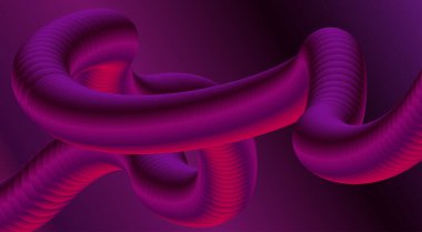 Soyut 3B Sıvı Harmanlama Arkaplan Mor Renk Tasarımı Sanat Vektörü İllüstrasyonu