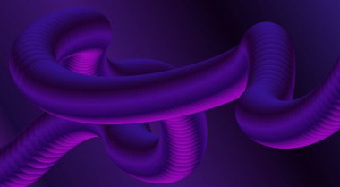 Soyut 3B Sıvı Harmanlama Arkaplan Mor Tasarım Sanat Vektörü İllüstrasyonu