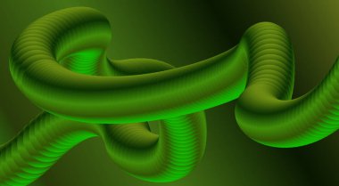 Soyut 3B Sıvı Harmanlama Arkaplan Yeşil Tasarım Sanat Vektörü İllüstrasyonu