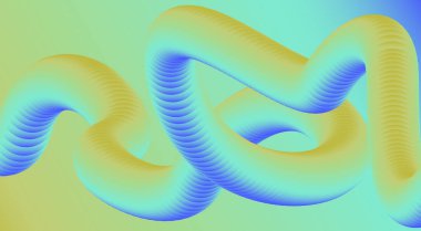 Soyut 3D Sıvı Harmanlama Akıcı Arkaplan Cyan Gradyan Tasarımı Pürüzsüz Sanat Vektörü İllüstrasyonu