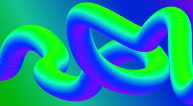 Soyut 3B Sıvı Harmanlama Akıcı Arkaplan Yeşil Cyan Renk Gradyan Tasarımı Düz Sanat Vektörü ResimleriComment