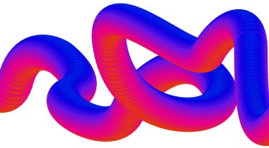 Soyut 3B Sıvı Harmanlama Renkli Gradyan Tasarımı Pürüzsüz Arkaplan Sanat Vektörü İllüstrasyonu