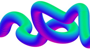 Soyut 3B Sıvı Harmanlama Değişken Renkli Tasarım Pürüzsüz Arkaplan Sanat Vektörü İllüstrasyonu