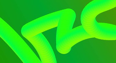 Soyut 3B Sıvı Harmanlama Akıcı Arkaplan Yeşil Gradyan Tasarımı Pürüzsüz Sanat Vektörü İllüstrasyonu