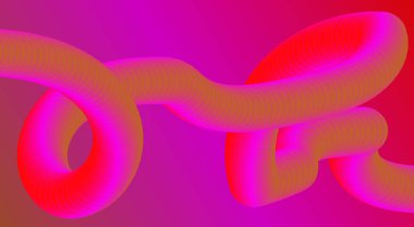 Soyut 3D Harmanlama Arkaplan Pembe Gradyan Tasarımı Pürüzsüz Sanat Vektörü İllüstrasyonu