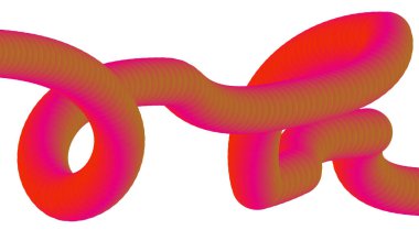 Soyut 3D Harmanlama Pembe Akış Gradyan Arkaplan Tasarımı Pürüzsüz Sanat Vektörü İllüstrasyonu