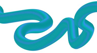 3B Harmanlanan Mavi Cyan Renk Tasarımı Soyut Arkaplan Sanat Vektörü İllüstrasyonu