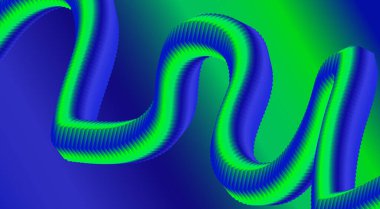 Akan 3B Arkaplan Mavi Gradyan Tasarım Soyut Sanat Vektörü İllüstrasyonunu Harmanla