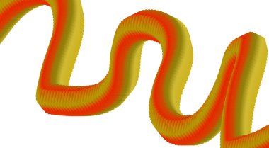 Akan 3D Turuncu Gradyan Tasarım Soyut Arkaplan Sanat Vektörü İllüstrasyonunu Harmanla