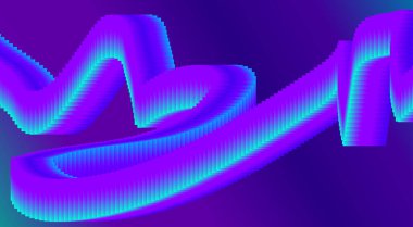 Akan 3B Arkaplan Mavi Gradyan Tasarımı Soyut Sanat Vektörü İllüstrasyonunu Harmanla