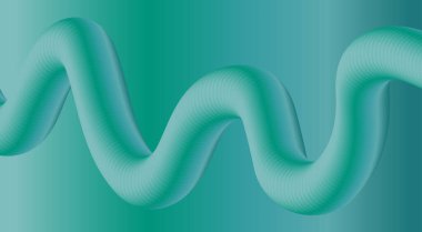 Akan 3B Mavi Cyan Özgeçmiş Tasarım Sanat Vektörü İllüstrasyonunu Harmanla