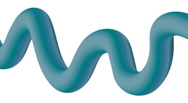 Akan 3B Mavi Cyan Soyut Tasarım Arkaplan Sanat Vektörü İllüstrasyonunu Harmanla