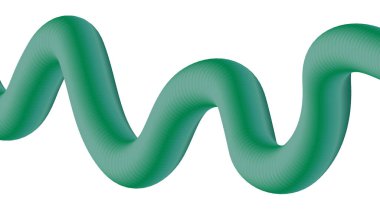 3 Boyutlu Yeşil Cyan Soyut Tasarım Arkaplan Sanat Vektörü İllüstrasyonunu Harmanla