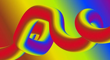 Akıcı Renklerin Harmanlanması Soyut Tasarım Sanat Vektörü İllüstrasyonu