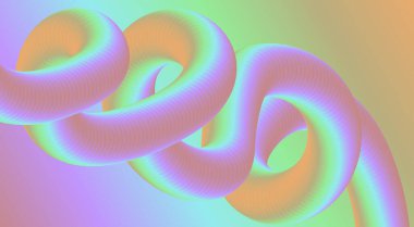 3B Akış Harmanlama Gradyan Soyut Tasarım Arkaplan Sanat Vektörü İllüstrasyonu