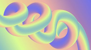 3D Akış Harmanlama Renkleri Gradyan Soyut Tasarım Arkaplan Sanat Vektörü İllüstrasyonu