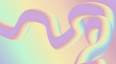 3B Akış Harmanlama Gradyan Renkleri Soyut Tasarım Sanat Vektörü İllüstrasyonu