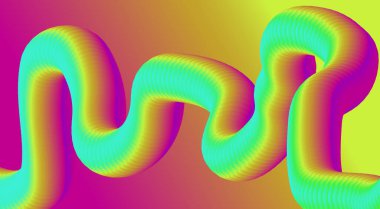 3B Akış Harmanlama Çok Renkli Gradyan Arkaplan Soyut Tasarım Sanat Vektörü İllüstrasyonu