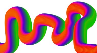 3B Akışkan Akışkan Çok Renkli Soyut Arkaplan Tasarım Sanat Vektörü İllüstrasyonunu Harmanla