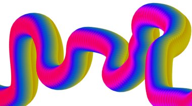 3B Akışkan Akışkan Çok Renkli Soyut Arkaplan Tasarım Sanat Vektörü İllüstrasyonunu Harmanla