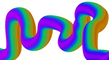 3B Sıvı Akıcı Gradyan Soyut Arkaplan Tasarım Sanat Vektörü İllüstrasyonunu Harmanla