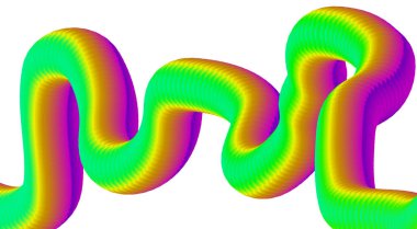 3B Sıvı Akıcı Renkli Gradyan Soyut Arkaplan Tasarım Sanat Vektörü İllüstrasyonunu Harmanla