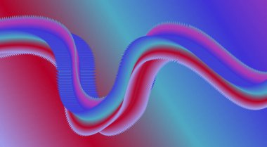 3B Sıvı Akıcı Gradyan Mavi Arkaplan Tasarımı Biçimli Sanat Vektörü İllüstrasyonunu Harmanla