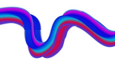 3B Sıvı Akıcı Gradyan Mavi Tasarım Biçimli Arkaplan Sanat Vektörü İllüstrasyonunu Harmanla