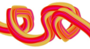 3 Boyutlu Akışkan Pembe Renkler Tasarımı Biçimlendirilmiş Sanat Vektörü Resimlerini Harmanla