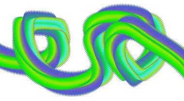 3B Sıvı Akıcı Gradyan Yeşil Renk Tasarımı Biçimlendirilmiş Arkaplan Sanat Vektörü İllüstrasyonunu Harmanla