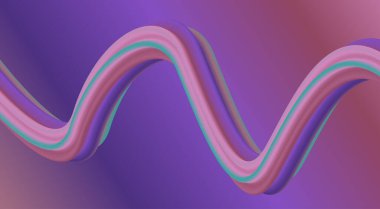 3B Akan Mor Renk Arkaplan Tasarımı Biçimli Sanat Vektörü İllüstrasyonunu Harmanla