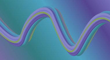 3B Akış Mavi Renk Arkaplan Tasarımı Biçimlendirilmiş Sanat Vektörü İllüstrasyonunu Harmanla