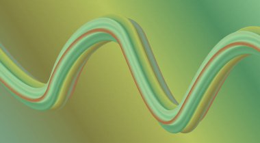 3B Akan Yeşil Renk Arkaplan Tasarımı Biçimlendirilmiş Sanat Vektörü Resimlerini Harmanla