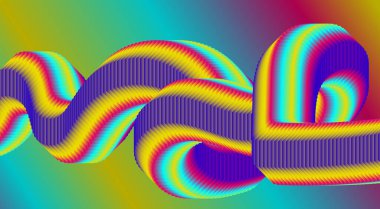 3 Boyutlu Akış Harmanlama Gradyan Arkaplan Tasarımı Biçimlendirilmiş Sanat Vektörü İllüstrasyonu