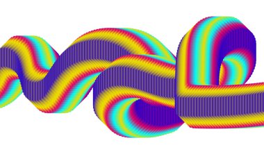 3B Akış Harmanlama Çok Renkli Tasarım Arkaplan Biçimlendirilmiş Sanat Vektörü İllüstrasyonu