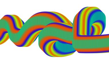 3B Akış Harmanlama Gradyan Çoklu Renk Tasarımı Biçimlendirilmiş Sanat Vektörü İllüstrasyonu